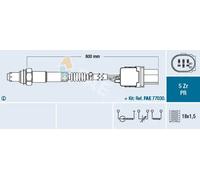 Sonda lambda 75051 FAE per VW SEAT PORSCHE AUDI SKODA MERCEDES-BENZ