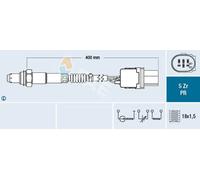Sonda lambda 75126 FAE per HONDA CR-V IV HR-V CIVIC IX