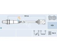 Sonda lambda 77167 FAE per PEUGEOT CITROËN FIAT LANCIA