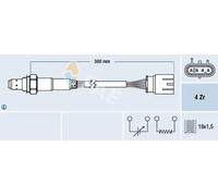Sonda lambda 77586 FAE per FIAT LANCIA ALFA ROMEO