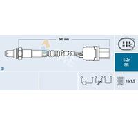 Sonda lambda a banda larga 75059 FAE per CITROËN PEUGEOT FIAT MINI ALFA ROMEO