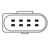 Sonda lambda davanti al catalizzatore per AUDI SEAT SKODA VW A3 AROSA BORA CADDY