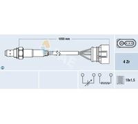 Sonda lambda davanti al catalizzatore Sonda di regolazione 77134 FAE per VW AUDI