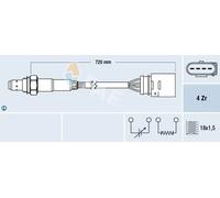 Sonda lambda davanti al catalizzatore Sonda di regolazione 77139 FAE per SEAT VW