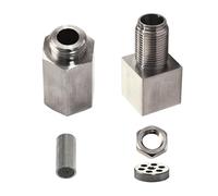 Sonda lambda Distanziatore Universale Per Sensore Di Ossigeno O2 Auto Adattatore Luci Motore Tappo Convertitore Catalitico Placcatura In Ferro E Nichel Sensore Ossigeno(Type B)