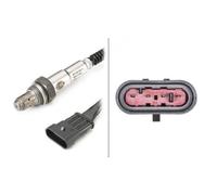 HELLA 6PA 358 066-141 Sonda lambda, 4a... poli, Cavo 350mm