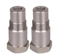 Sonda Lambda O2 Adattatore Sensore Ossigeno 2 Pezzi M18x1,5 | Dotato di convertitore catalitico a tre vie per eliminare le luci di malfunzionamento