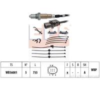 Sonda lambda riscaldato 1.998.374 EPS per VW AUDI SKODA SEAT MITSUBISHI PORSCHE
