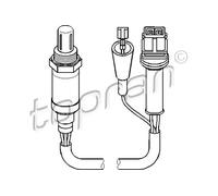 Sonda lambda riscaldato 107 542 TOPRAN per AUDI VW SEAT