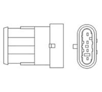 Sonda lambda riscaldato 466016355010 MAGNETI MARELLI per FIAT LANCIA