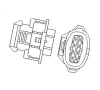 Sonda lambda riscaldato 466016355019 MAGNETI MARELLI per OPEL AGILA CORSA C