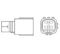 Sonda lambda riscaldato 466016355020 MAGNETI MARELLI per LEXUS DAIHATSU TOYOTA