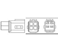 Sonda lambda riscaldato 466016355027 MAGNETI MARELLI per PEUGEOT TOYOTA CITROËN