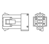 Magneti Marelli Sonda lambda 466016355043 riscaldata per Citroën, Peugeot, Fiat