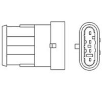 Sonda lambda riscaldato 466016355044 MAGNETI MARELLI per FIAT MAREA MULTIPLA