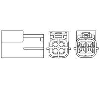 Sonda lambda riscaldato 466016355053 MAGNETI MARELLI per NISSAN MICRA III