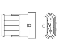 Sonda lambda riscaldato 466016355075 MAGNETI MARELLI per FIAT LANCIA