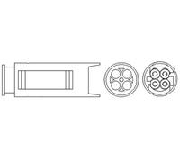 Sonda lambda riscaldato 466016355079 MAGNETI MARELLI per BMW LAND ROVER
