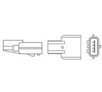 Sonda lambda riscaldato 466016355104 MAGNETI MARELLI per RENAULT DACIA