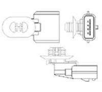 Sonda lambda riscaldato 466016355112 MAGNETI MARELLI per RENAULT DACIA NISSAN