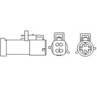 Sonda lambda riscaldato 466016355119 MAGNETI MARELLI per FORD MONDEO III