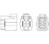 Sonda lambda riscaldato 466016355121 MAGNETI MARELLI per HONDA JAZZ II