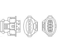 Sonda lambda riscaldato 466016355138 MAGNETI MARELLI per OPEL VECTRA C
