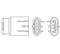 Sonda lambda riscaldato 466016355161 MAGNETI MARELLI per FIAT LANCIA