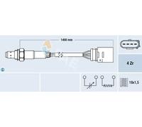 Sonda lambda riscaldato 77149 FAE per SEAT VW