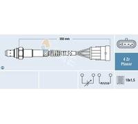 Sonda lambda riscaldato 77223 FAE per ALFA ROMEO FIAT LANCIA BMW ABARTH