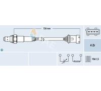Sonda lambda riscaldato 77280 FAE per PORSCHE SAAB CITROËN PEUGEOT