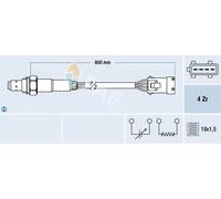 Sonda lambda riscaldato 77281 FAE per PEUGEOT CITROËN