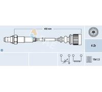 Sonda lambda riscaldato 77367 FAE per BMW 7 5 5 Touring