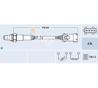 Sonda lambda riscaldato 77432 FAE per PEUGEOT CITROËN FIAT