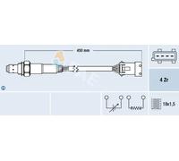 Sonda lambda riscaldato 77433 FAE per CITROËN PEUGEOT MINI