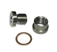 Sonda Lambda Sensore Ossigeno 1 Set M12*1.25 Kit Tappi E Dadi Acciaio Inossidabile S304 L'installazione Saldatura Sensore Ossigeno Scarico Dado Tappo Sensore Lambda