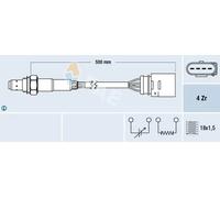 Sonda lambda Sonda di regolazione 77138 FAE per AUDI SKODA VW