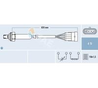 Sonda lambda Sonda di regolazione 77184 FAE per OPEL ASTRA F Familiare CALIBRA A