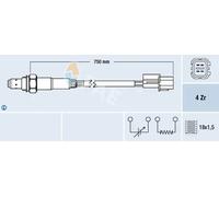 Sonda lambda Sonda di regolazione 77291 FAE per MITSUBISHI VOLVO