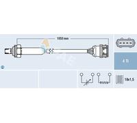 Sonda lambda Sonda di regolazione 77360 FAE per VOLVO V40 Familiare S40 I