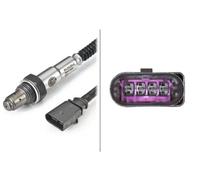 HELLA 6PA 358 066-421 Sonda lambda, 4a... poli, Cavo 750mm