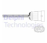 DELPHI ES20344-12B1 Sonda lambda Sonda planare, riscaldato 400mm