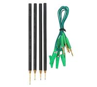 Sonda Lettura Scrittura ECU, Penna Sonda BDM, Penna Sonda ABS, Sonda Lettura Scrittura ECU 4 Pezzi con Cavo di Collegamento da 12 a 24 V LED Telaio BDM Universale per Auto