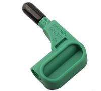 Sonda magnetica a banana da 4 mm, per multimetro rosso, nero, verde, set di 3 sonde magnetiche di tensione con punte da 4 mm, compatibile con Stan (verde)