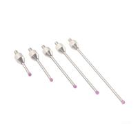 Sonda micrometrica con testa in acciaio al carbuncle, filettatura M2,5, 2 mm, per indicatore di prova del quadrante, strumenti a leva con risoluzione 0,01 e intervallo 1,4 (tungsteno20 mm)