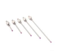Sonda micrometrica con testa in acciaio al carbuncolo con filettatura M2.5 per sistemi a leva con precisione 0,01 e funzione di trasmissione della luce (Ruby30 mm)