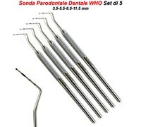 Sonda Odontoiatrica Misura Profondità Tasca Esame Parodontale WHO Diagnostico X5