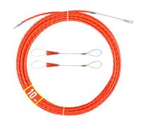 Sonda Passacavi 10m, RISVOWO 4.5mm Sonda Elettricista con 2 Molla di Guida, Sonda Tiracavi Cavo, Molla Elettricista, Canalina Passacavi, Estrattore Cavi per L’Installazione di Cavi