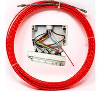 Sonda Passacavi Professionale 5 Ø mm 25 metri, DIAMETRO ADATTO per impianti aziendali, esterni o interrati, Molla Elettricista definitiva per impianti saturi e tubature con curve strette