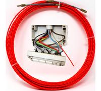SONDA PASSACAVI PROFESSIONALE BIDIREZIONALE 3 MM 15 M CON PILOTA PASSACAVO FILI